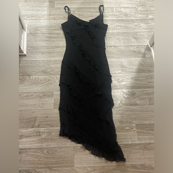 Black Ruffle Dress - Picture 4 of 4